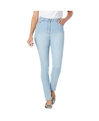 Woman Within Women's Tall Stretch-Denim Slim-Leg Five-Pocket Jeans