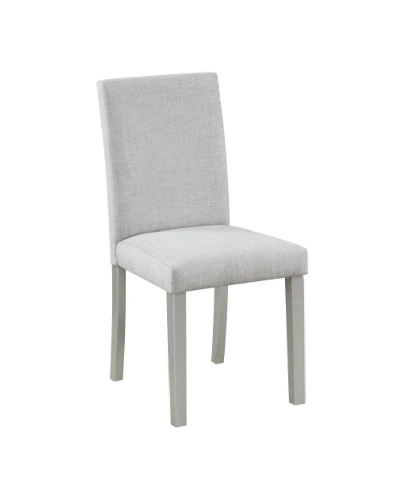 5-Piece Square Dining Table Set with 4 Upholstered Chairs, Crystal Trim Wood for Kitchen or Small Room-Maison Boucle