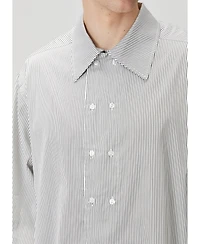 Pcfg Men's Striped Cotton-Blend Woven Relaxed-Fit Shirt