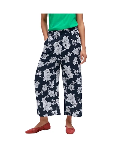 ellos Women's Wide-Leg Crop Pants