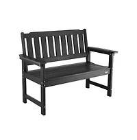 Slickblue 800 lbs Weight Limit Durable Outdoor Plastic Bench