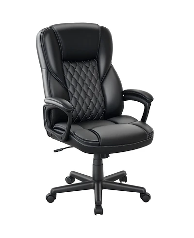 Homcom Executive Office Chair Pu Leather Desk with High Back