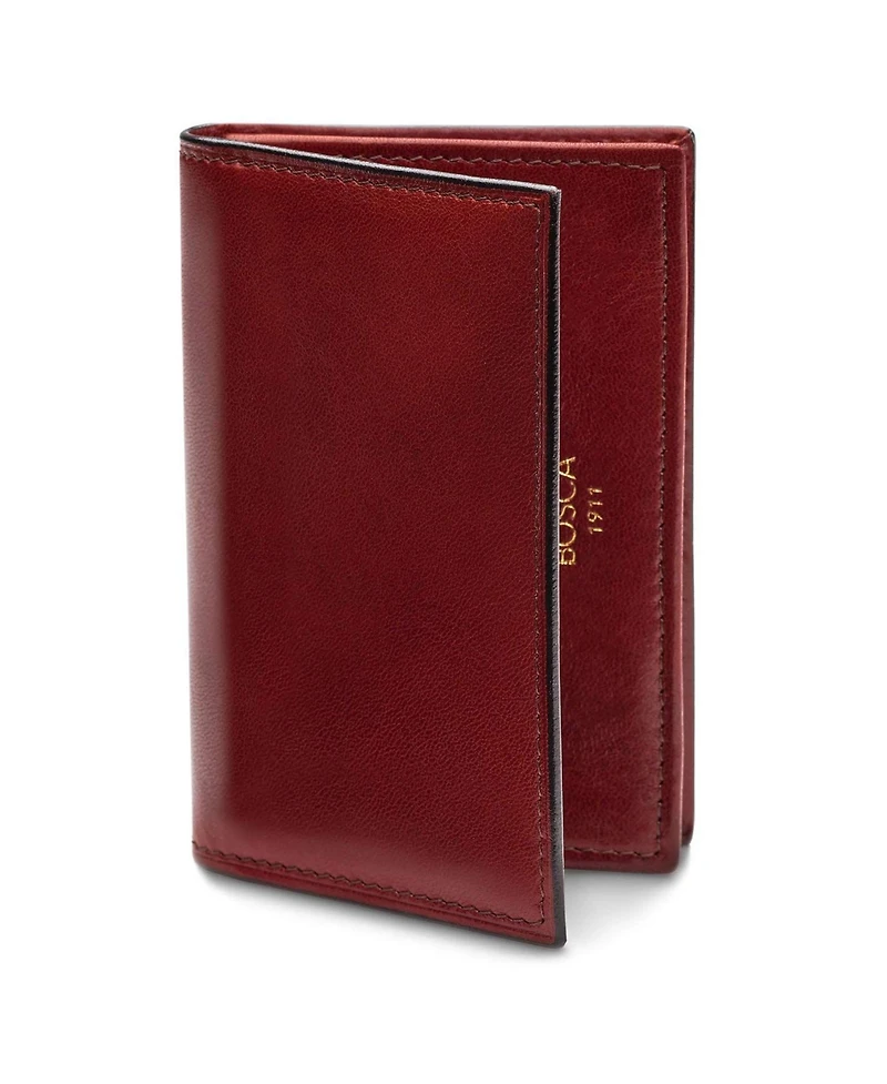 Bosca Nappa Vitello Full Gusset 2 Pocket Card Case with Id