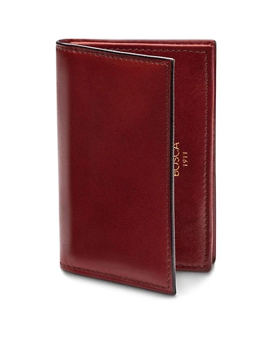 Bosca Nappa Vitello Full Gusset 2 Pocket Card Case with Id