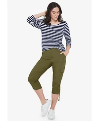 ellos Women's Stretch Cargo Capris