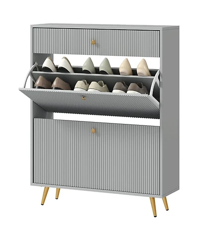 Shoe Cabinet for Entryway, Hallway, or Bedroom Storage