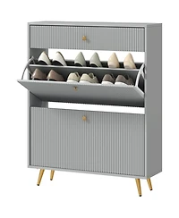 Shoe Cabinet for Entryway, Hallway, or Bedroom Storage