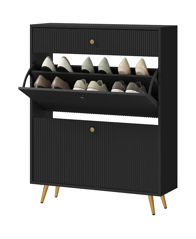 Shoe Cabinet for Entryway, Hallway, or Bedroom Storage
