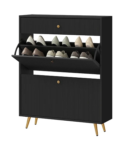 Shoe Cabinet for Entryway, Hallway, or Bedroom Storage