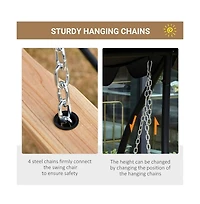 Slickblue Stylish Patio Swing Chair for Balcony or Garden Use