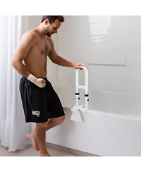 Yescom Bathtub Grab Bar Safety Rail Adjustable Shower Handle Locking Clamp 330Lbs