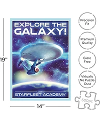 Nmr DistributionStar Trek Travel 500 Piece Jigsaw Puzzle