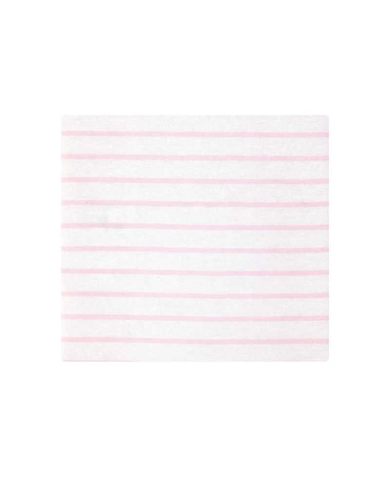 Hudson Baby Infant Girls Cotton Flannel Receiving Blankets 4-Pack, Pink Daisies, One Size