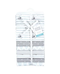 Hudson Baby Cotton Flannel Receiving Blankets 7-Pack Bundle, Koala Stripe , One Size
