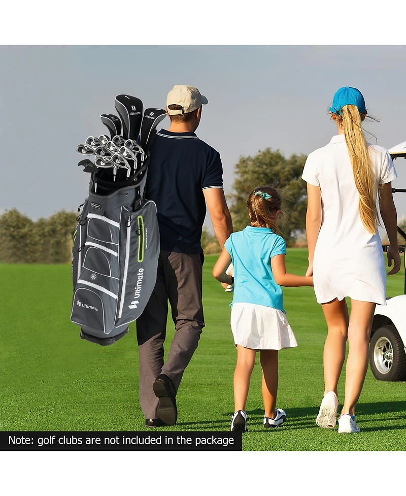 Mecale 9.5 Inch Lightweight Golf Cart Bag with 15 Way Top Dividers