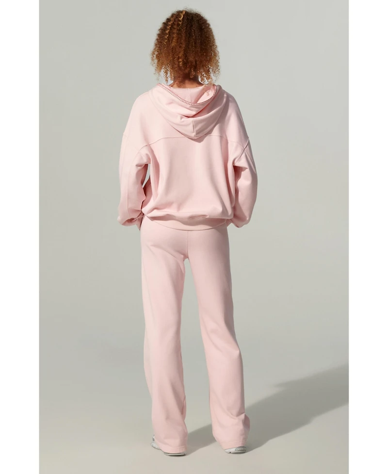 Lilysilk Women's Oversized Seamflow Full-Length Zip Hoodie