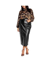 City Chic Women's Elia Print Shirt