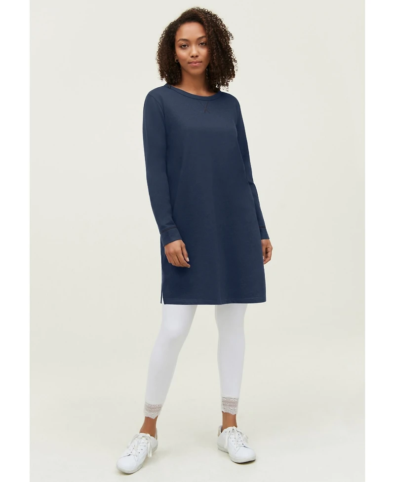 ellos Plus French Terry Tunic Dress