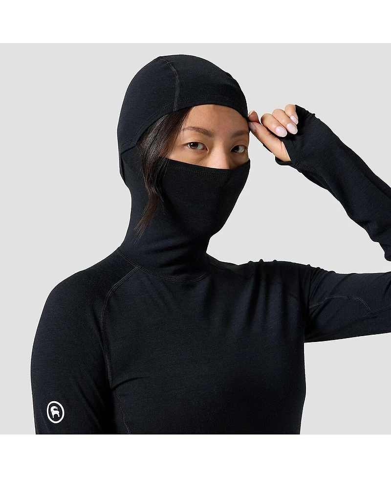 Backcountry Women's Cedars Rws Merino Lt-Wt Baselayer Balaclava Top Lightweight Long Underwear Tops