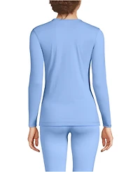 Lands' End Women's Petite Baselayer Cozy Thermaskin Crewneck Top