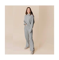 Ocio Women's Organic Cotton Teddy Flare Pant