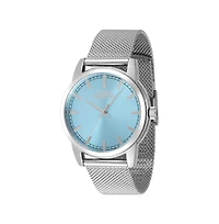 Invicta Women's Celestial Quartz Watch Light Blue Strap Round Dial 34mm Diameter