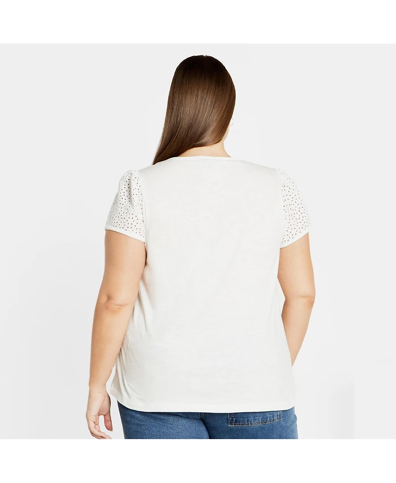 City Chic Plus Linny Top