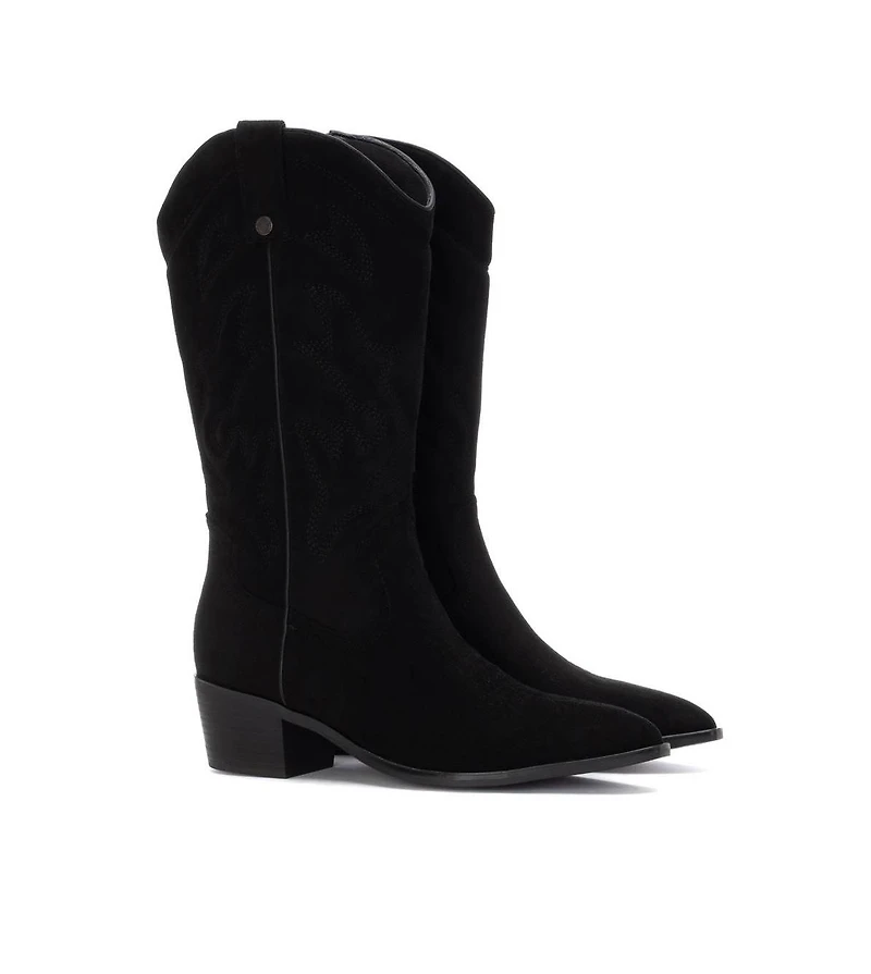 Xti Women's Suede Italian Western Boots