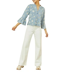 Yumi Women's Daisy Broderie Shirt