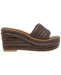 Dolce Vita Women's Throne Platform Raffia Wedge Sandals