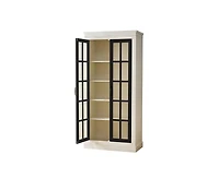 Casainc 71.2" Freestanding Storage Cabinet with Glass Door