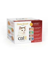 Catit Divine Shreds in Jelly, Chicken Multipack, 12x 85g Can