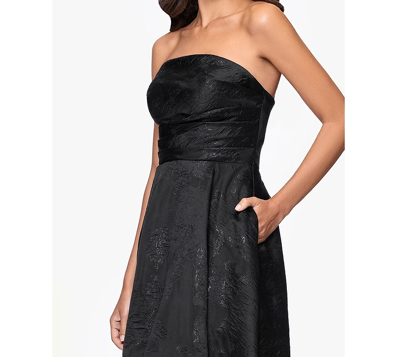 Betsy & Adam Women's Strapless Dress