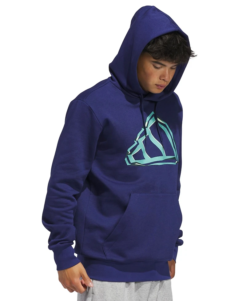 adidas Men's Graphic Big Logo Sportswear Hoodie