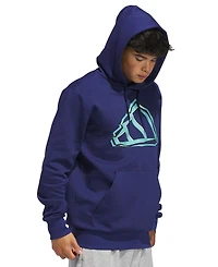 adidas Men's Graphic Big Logo Sportswear Hoodie