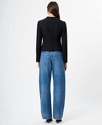 French Connection Women's Round Neck Button Down Jacket