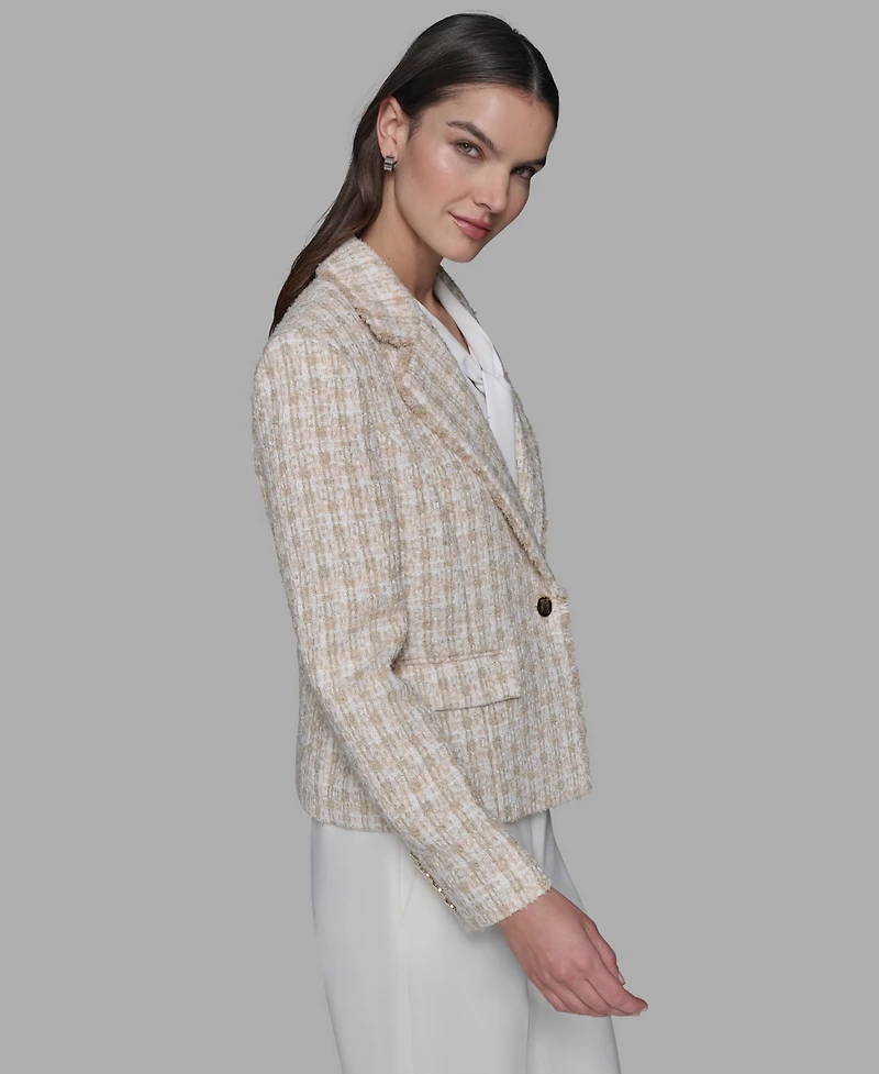 Karl Lagerfeld Paris Women's Single Button Jacket