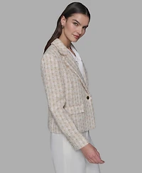 Karl Lagerfeld Paris Women's Single Button Jacket