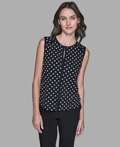 Karl Lagerfeld Paris Women's Sleeveless Top