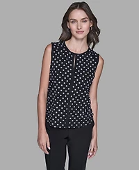 Karl Lagerfeld Paris Women's Sleeveless Top