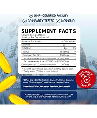 Mav Nutrition Fish Oil with CoQ10 Softgels, 60ct