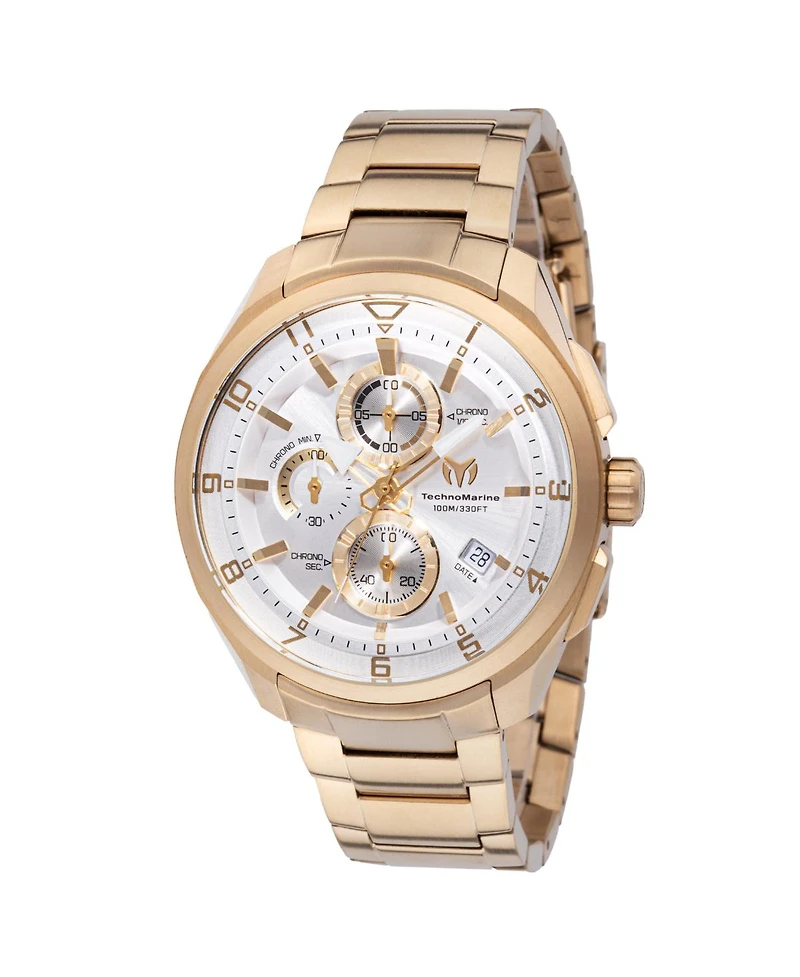 Technomarine Men's Tm-318118 Ocean Quartz Silver Dial Watch