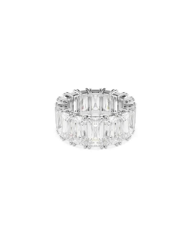 Swarovski White Rhodium Plated Matrix Vittore Ring
