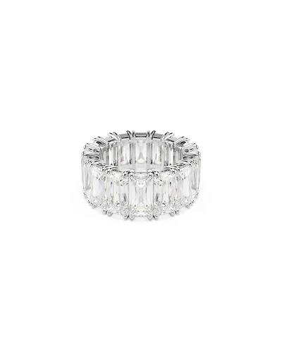 Swarovski White Rhodium Plated Matrix Vittore Ring