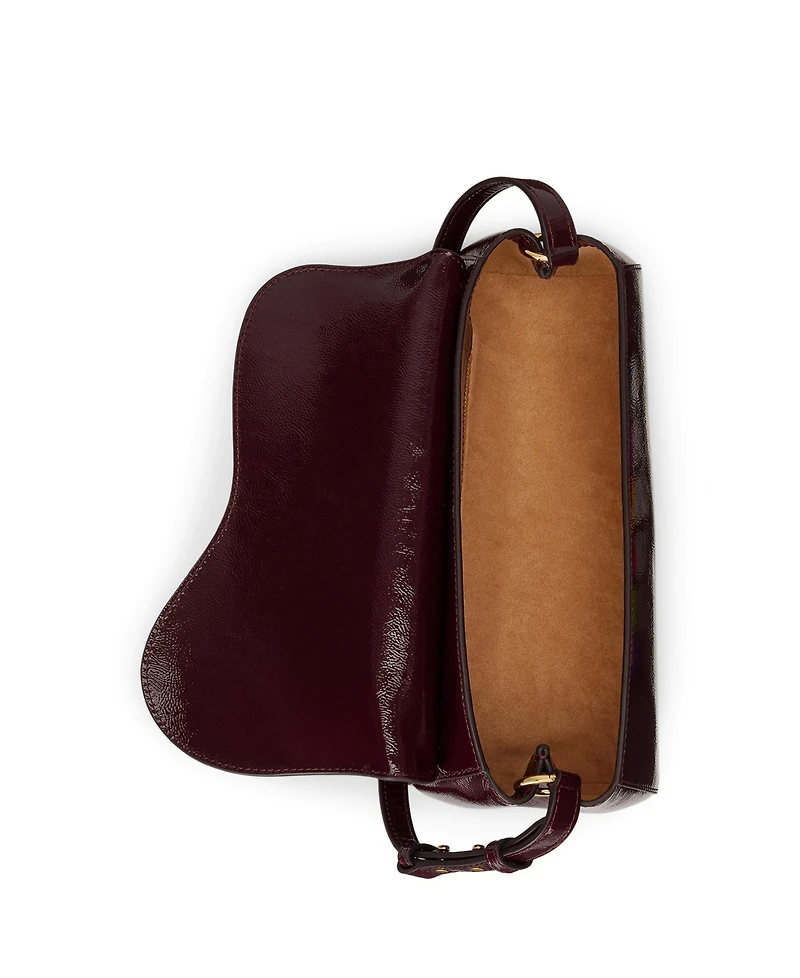 Lauren Ralph Lauren Embossed Small Satchel Bag