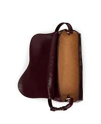 Lauren Ralph Lauren Embossed Small Satchel Bag