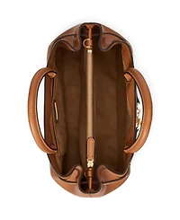Lauren Ralph Leather Blaike Satchel Bag