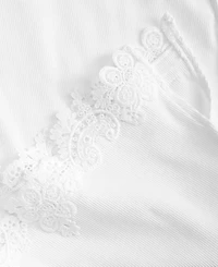 On 34th Women's Knit Sleeveless Boat-Neck Lace Top, Macy's Exclusive