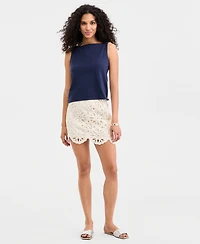 On 34th Women's Knit Sleeveless Boat-Neck Top, Macy's Exclusive