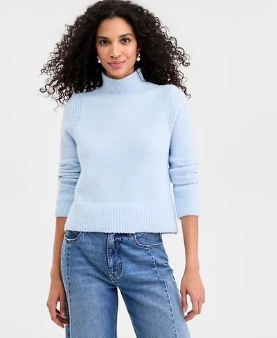On 34th Women's Roll Mock-Neck Sweater, Macy's Exclusive